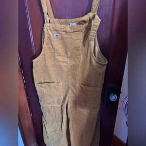 Lucy & Yak Corduroy Jenny Overalls in Mustard Yellow